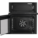 Hotpoint HDE6VDB1 Freestanding Electric Double Cooker With Ceramic Hob Black