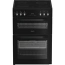 Hotpoint HDE6VDCASB1 60cm Electric Double Cooker With Induction Hob and Air Fry Black