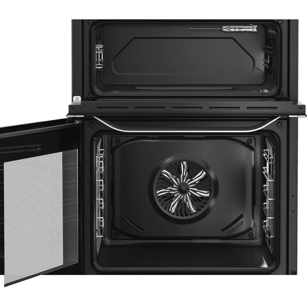 Hotpoint HDE6VDCAX 60cm Electric Double Cooker with Air Fry Stainless Steel