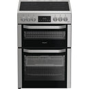 Hotpoint HDE6VDCAX 60cm Electric Double Cooker with Air Fry Stainless Steel