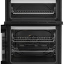 Hotpoint HDE6VDW 60cm Electric Double Cooker with Induction Hob White