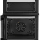 Hotpoint HDE6VDW 60cm Electric Double Cooker with Induction Hob White