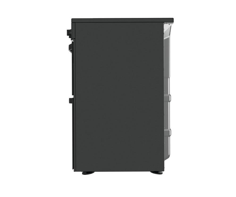 Hotpoint HDEU67V9C2B UK 60cm Freestanding Electric Cooker Double Oven with Ceramic Hob Black