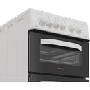 Hotpoint HDG5GCW 50cm Gas Double Cooker White