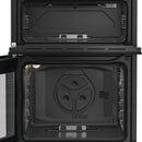 Hotpoint HDG6GDCB1 60cm Gas Double Cooker with Glass Lid Black