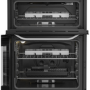 Hotpoint HDG6GDCW 60cm Freestanding Gas Double Cooker with Glass Lid White