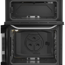 Hotpoint HDG6GDCW 60cm Freestanding Gas Double Cooker with Glass Lid White
