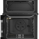 Hotpoint HDG6GDCWX 60cm Gas Double Cooker with Glass Lid Stainless Steel
