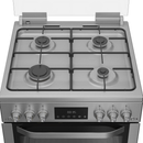 Hotpoint HDG6GDCX Freestanding Gas Cooker With Double Oven Stainless Steel