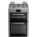 Hotpoint HDG6GDCX Freestanding Gas Cooker With Double Oven Stainless Steel