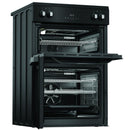 Hotpoint HDME6VDC2AB 60cm Double Oven Electric Cooker with Ceramic Hob Black