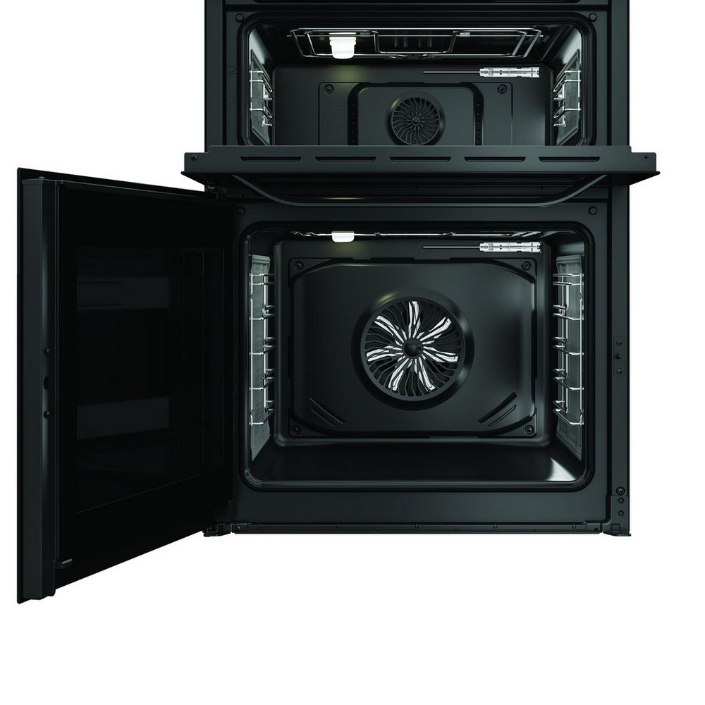 Hotpoint HDME6VDC2AB 60cm Double Oven Electric Cooker with Ceramic Hob Black