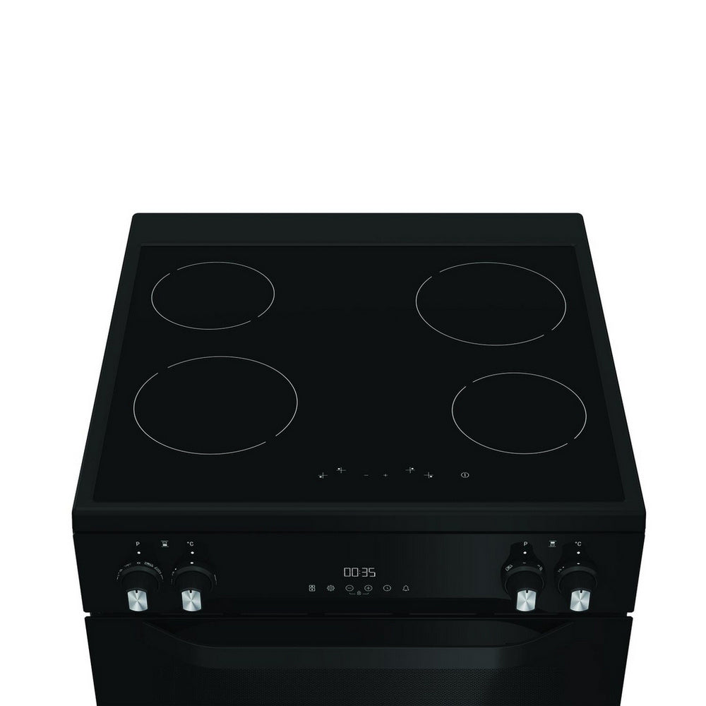 Hotpoint HDME6VDC2AB 60cm Double Oven Electric Cooker with Ceramic Hob Black