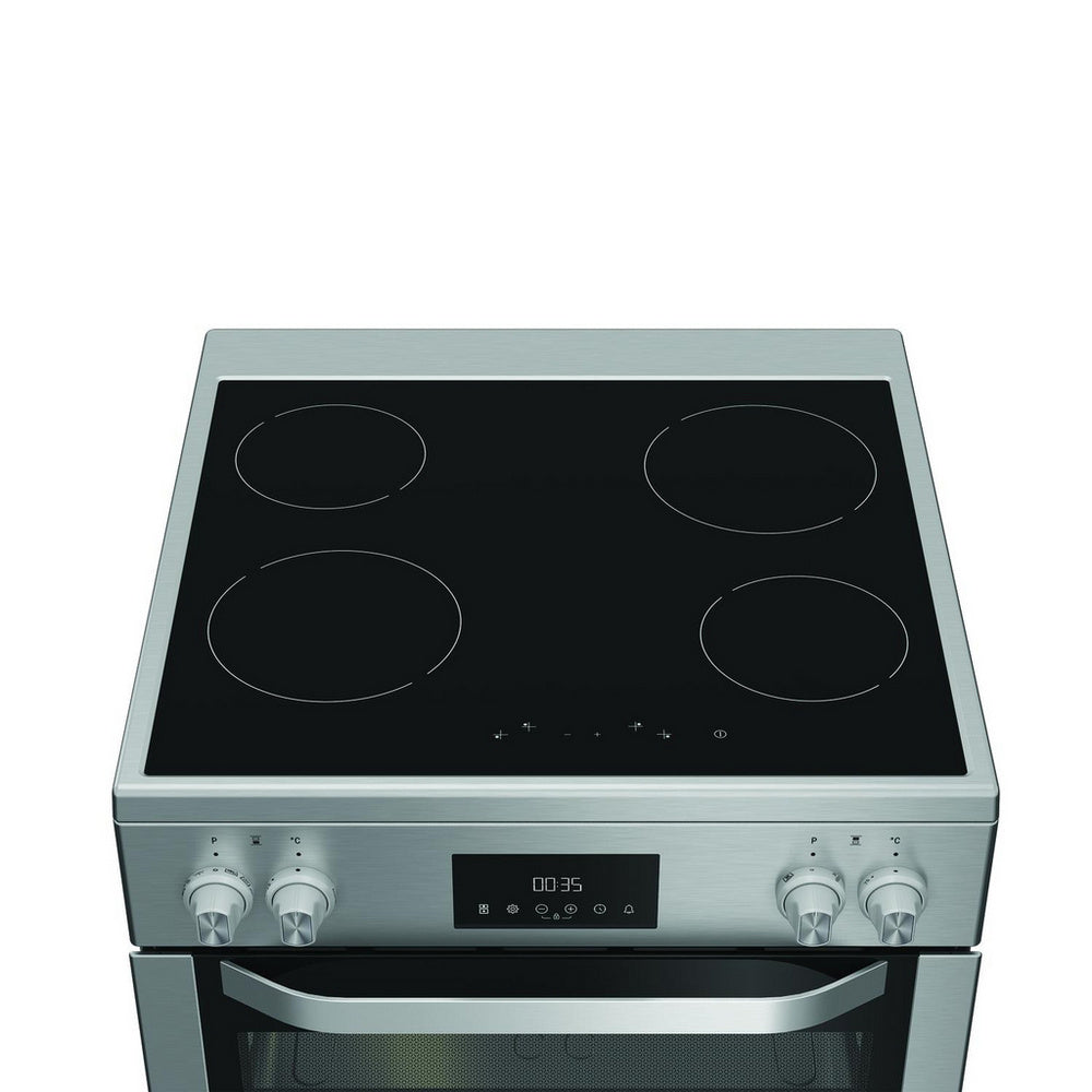 Hotpoint HDME6VDC2AX 60cm Double Oven Electric Cooker with Ceramic Hob Stainless Steel
