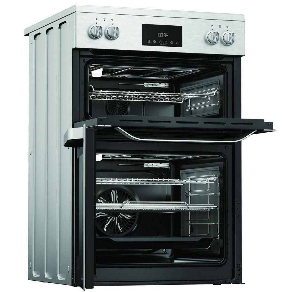 Hotpoint HDME6VDC2AX 60cm Double Oven Electric Cooker with Ceramic Hob Stainless Steel