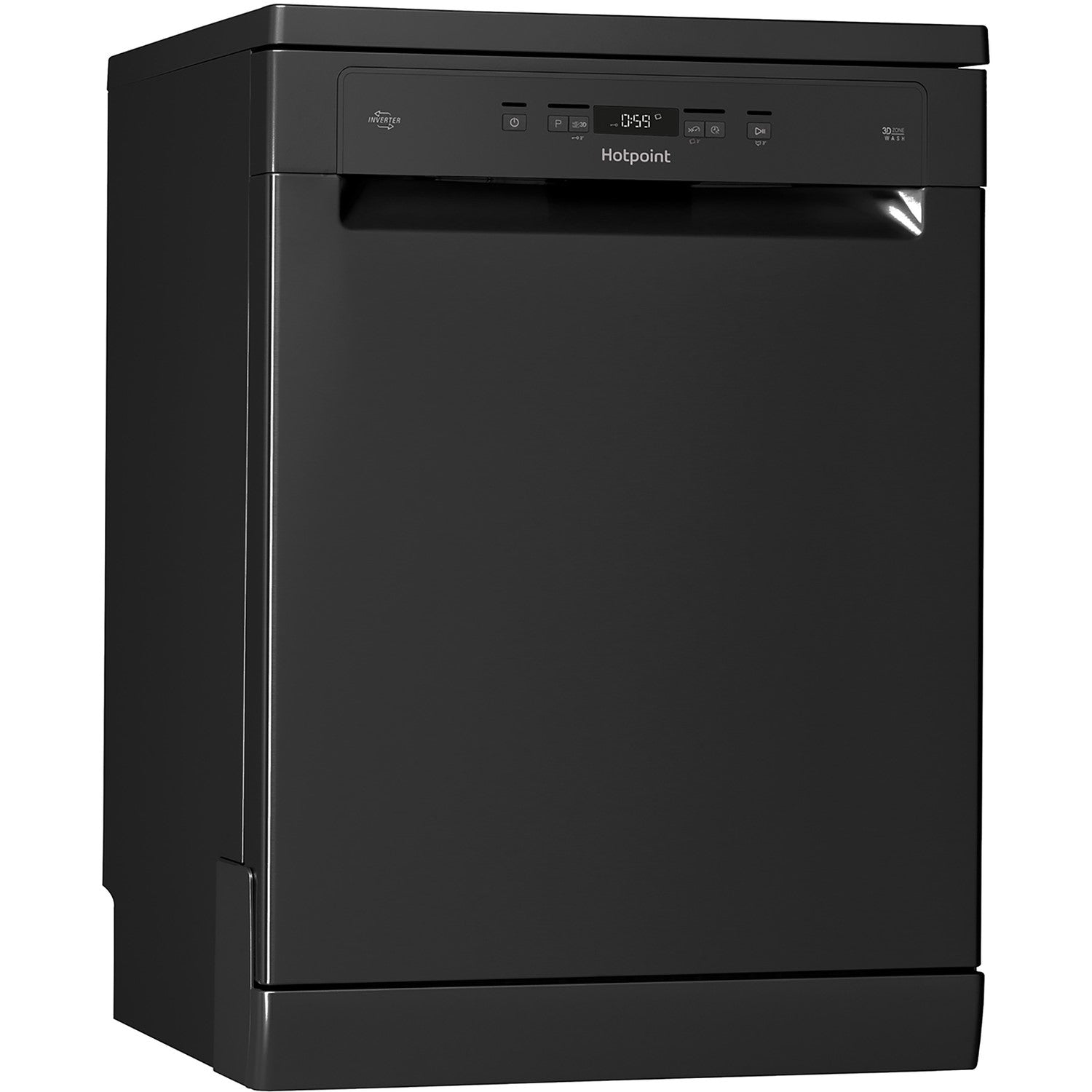 Hotpoint HFC3C26WCBUK Full Size Freestanding Dishwasher 14 Place Setting Black