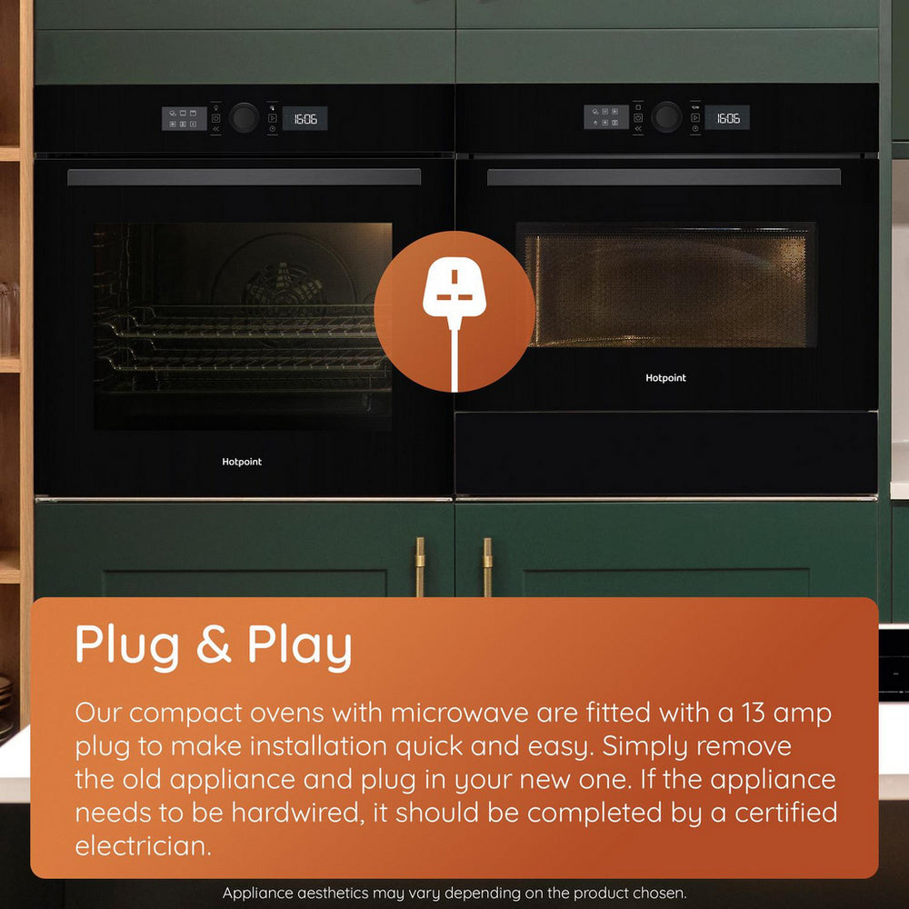Hotpoint HO255HXUK Class 2 60cm Built-In Single Multifunction Oven with Multiflow Stainless Steel