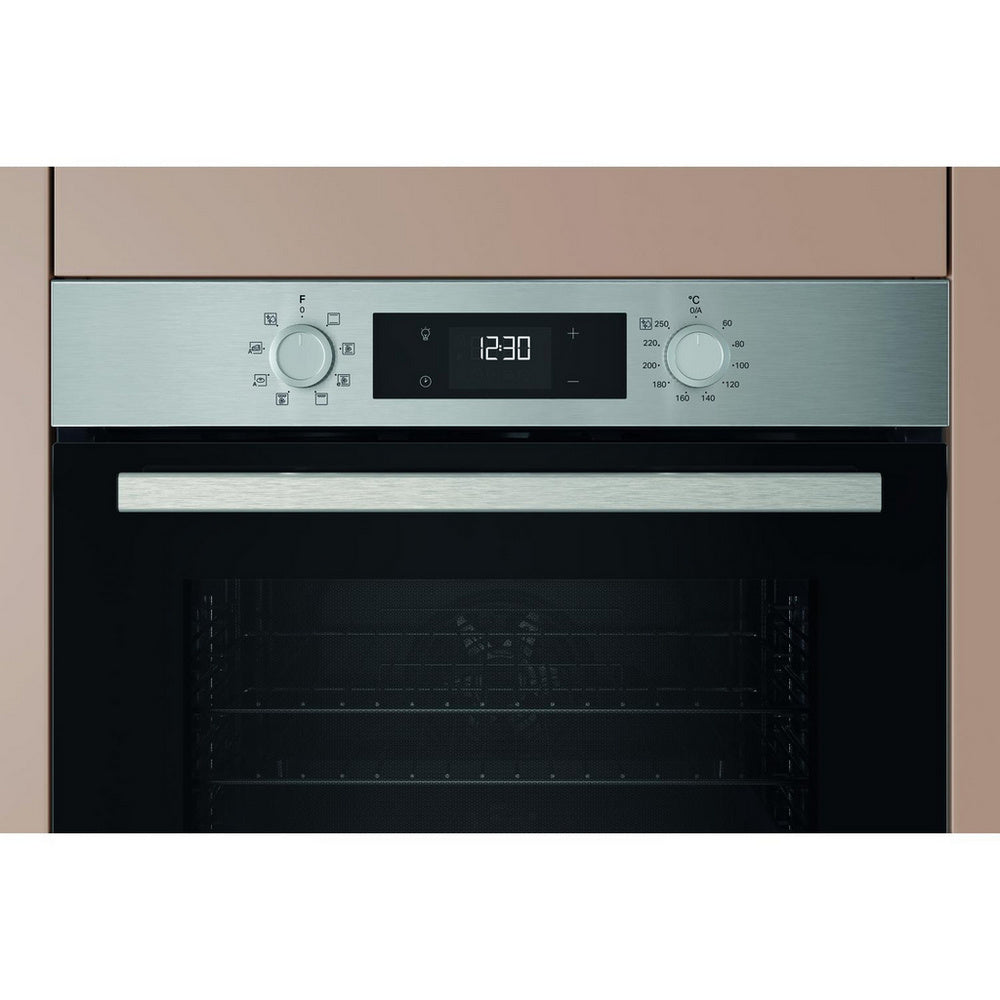 Hotpoint HO255HXUK Class 2 60cm Built-In Single Multifunction Oven with Multiflow Stainless Steel