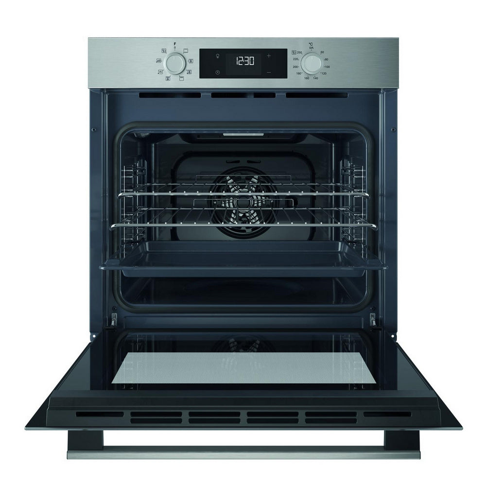 Hotpoint HO255HXUK Class 2 60cm Built-In Single Multifunction Oven with Multiflow Stainless Steel