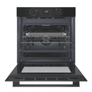 Hotpoint HO458CFBUK Class 2 Built-in Electric Single Oven with Air Fry Black