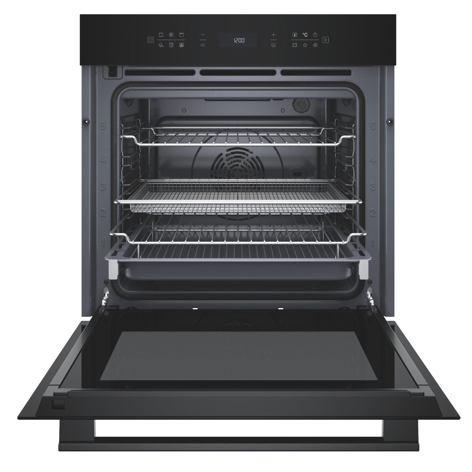Hotpoint HOI68PT1SBUK Class 6 Electric Multifunction Single Oven with Air Fry and DualClean Black