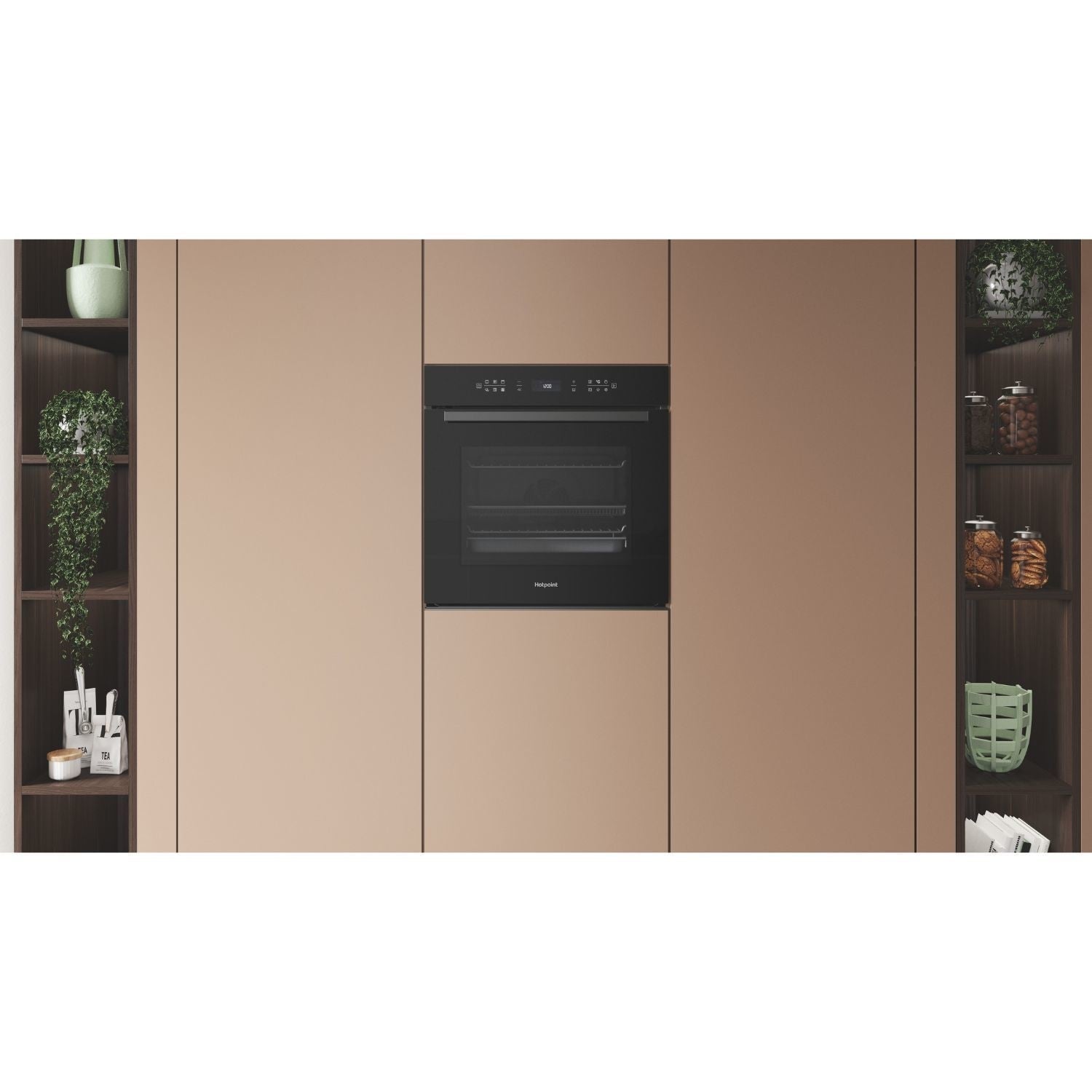 Hotpoint HOI68PT1SBUK Class 6 Electric Multifunction Single Oven with Air Fry and DualClean Black