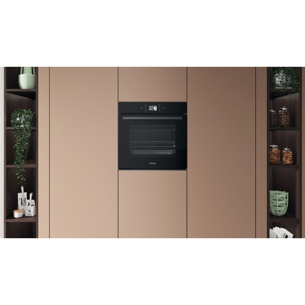 Hotpoint HOI98PT2SBUK Class 8 ActiveMultiflow Electric Single Fan Oven with Air Fry Black