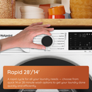 Hotpoint HP 105GA CARE UK Freestanding 10kg 1400rpm Washing Machine With AutoDose Graphite HP105GACARE