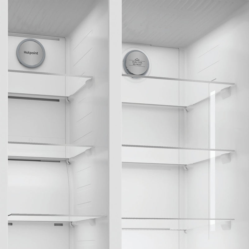 Hotpoint HPG26583WXP4UK Dual No Frost American Fridge Freezer Stainless Steel