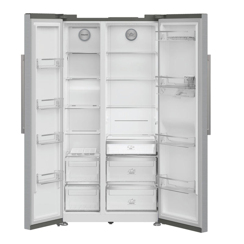 Hotpoint HPG26583WXP4UK Dual No Frost American Fridge Freezer Stainless Steel
