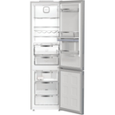 Hotpoint HPK 26403W XP5UK Freestanding Dual No Frost 70/30 Fridge Freezer with Even Flow Brushed Steel HPK26403WXP5UK