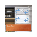 Hotpoint HPK26363WXP4UK Freestanding Dual No Frost Fridge Freezer With Even Flow Inox Inox