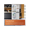 Hotpoint HPK26363WXP4UK Freestanding Dual No Frost Fridge Freezer With Even Flow Inox Inox
