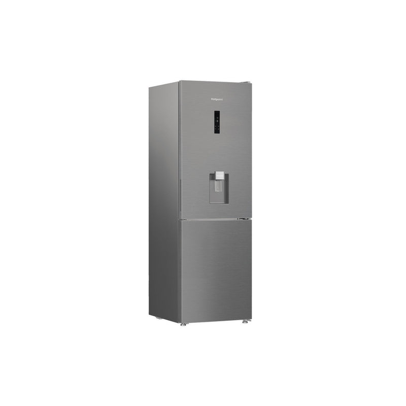 Hotpoint HPK26363WXP4UK Freestanding Dual No Frost Fridge Freezer With Even Flow Inox Inox