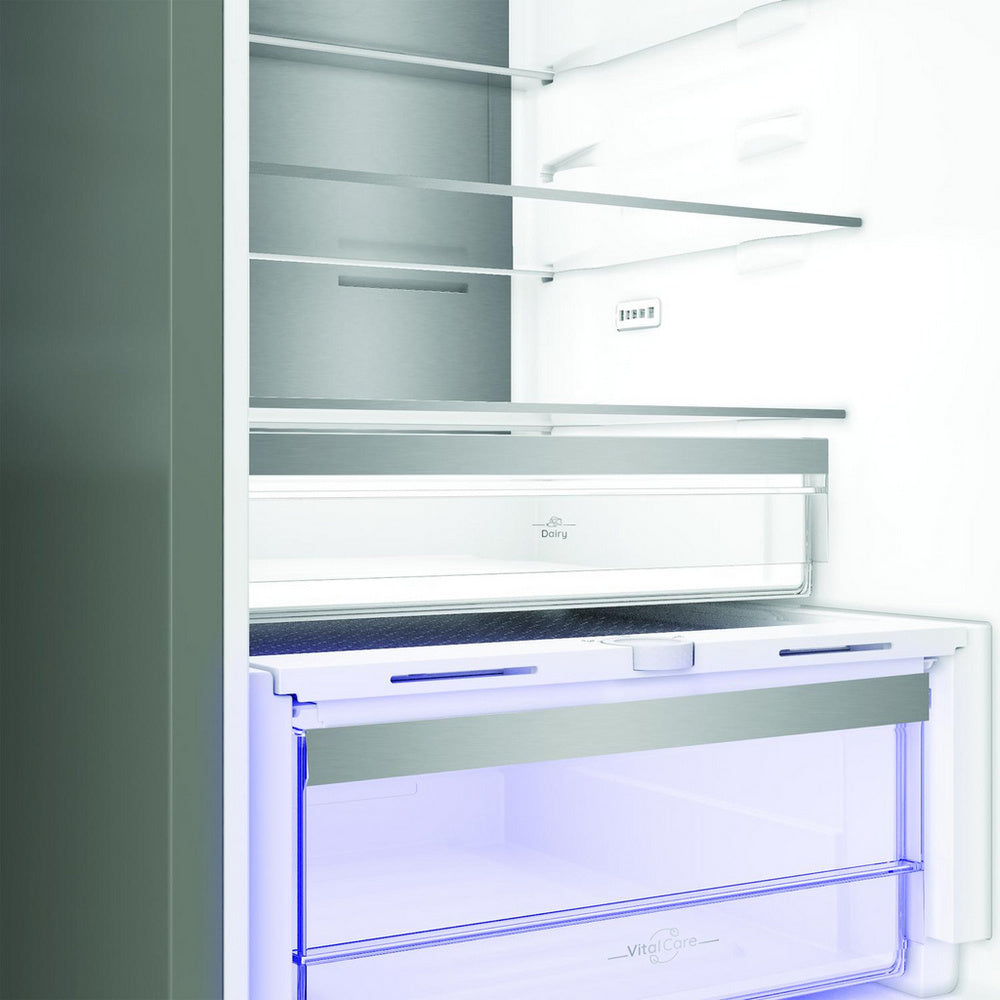 Hotpoint HPK26413XR6UKE Dual No Frost 70/30 Freestanding Fridge Freezer with VitalCare Black Steel