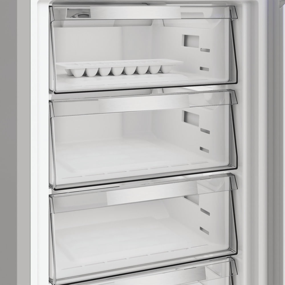 Hotpoint HPKF 6353 XP4UK Freestanding Dual No Frost 50/50 Fridge Freezer Silver HPKF6353XP4UK