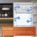 Hotpoint HPKF5351XP4UK Dual No Frost Freestanding Fridge Freezer with Even Flow Inox