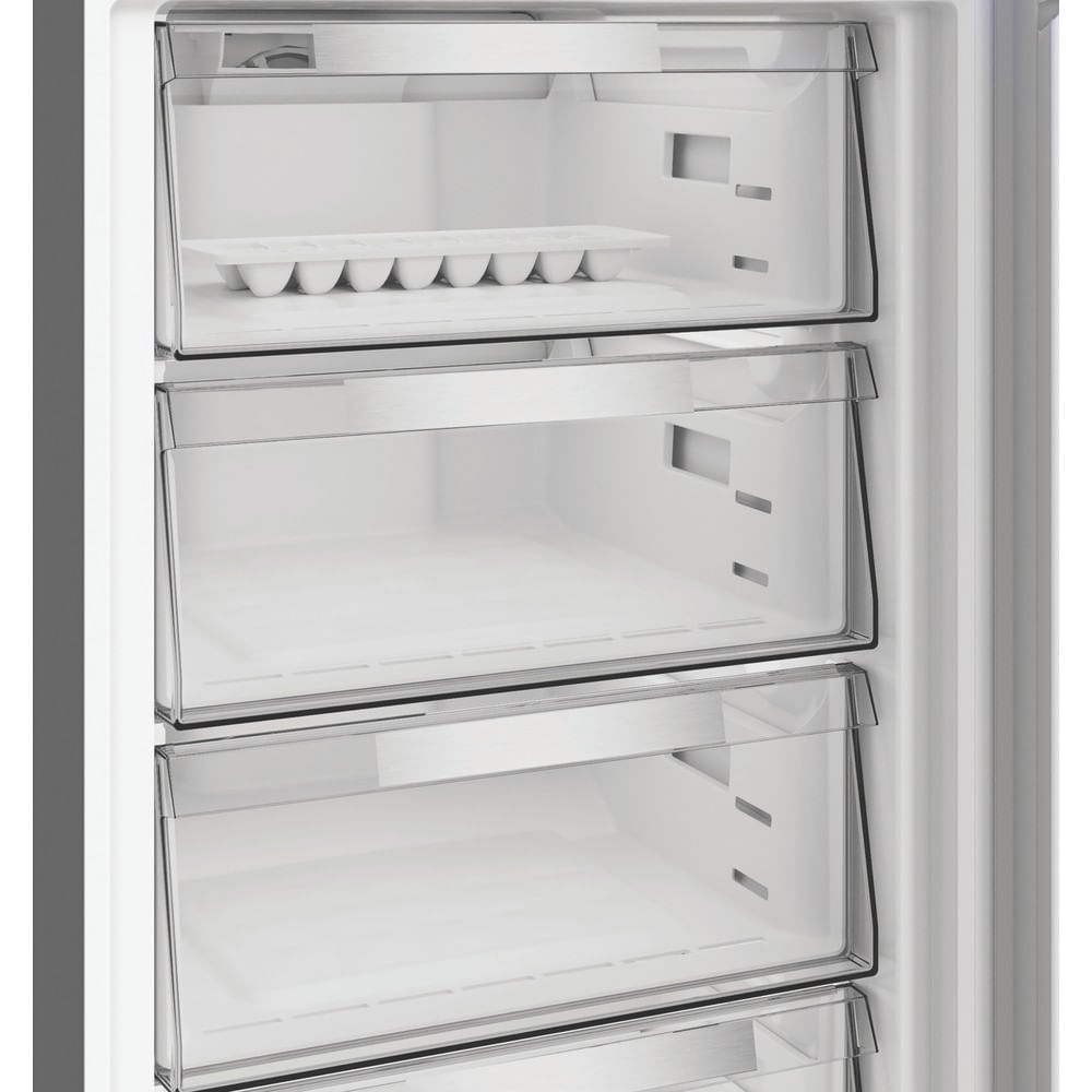 Hotpoint HPKF6353XBR4UK Freestanding Dual No Frost 50/50 Fridge Freezer with VitalCare Dark Inox