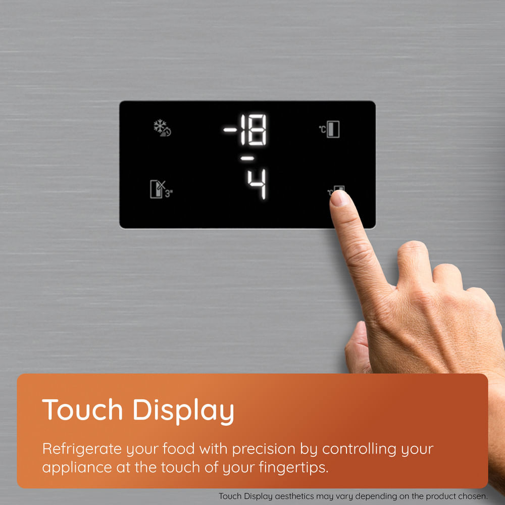 Hotpoint HPKF6353XBR4UK Freestanding Dual No Frost 50/50 Fridge Freezer with VitalCare Dark Inox