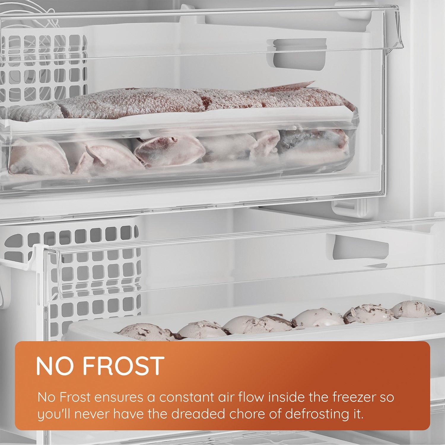 Hotpoint HPKH1261W4UK Freestanding No Frost Fridge Freezer White