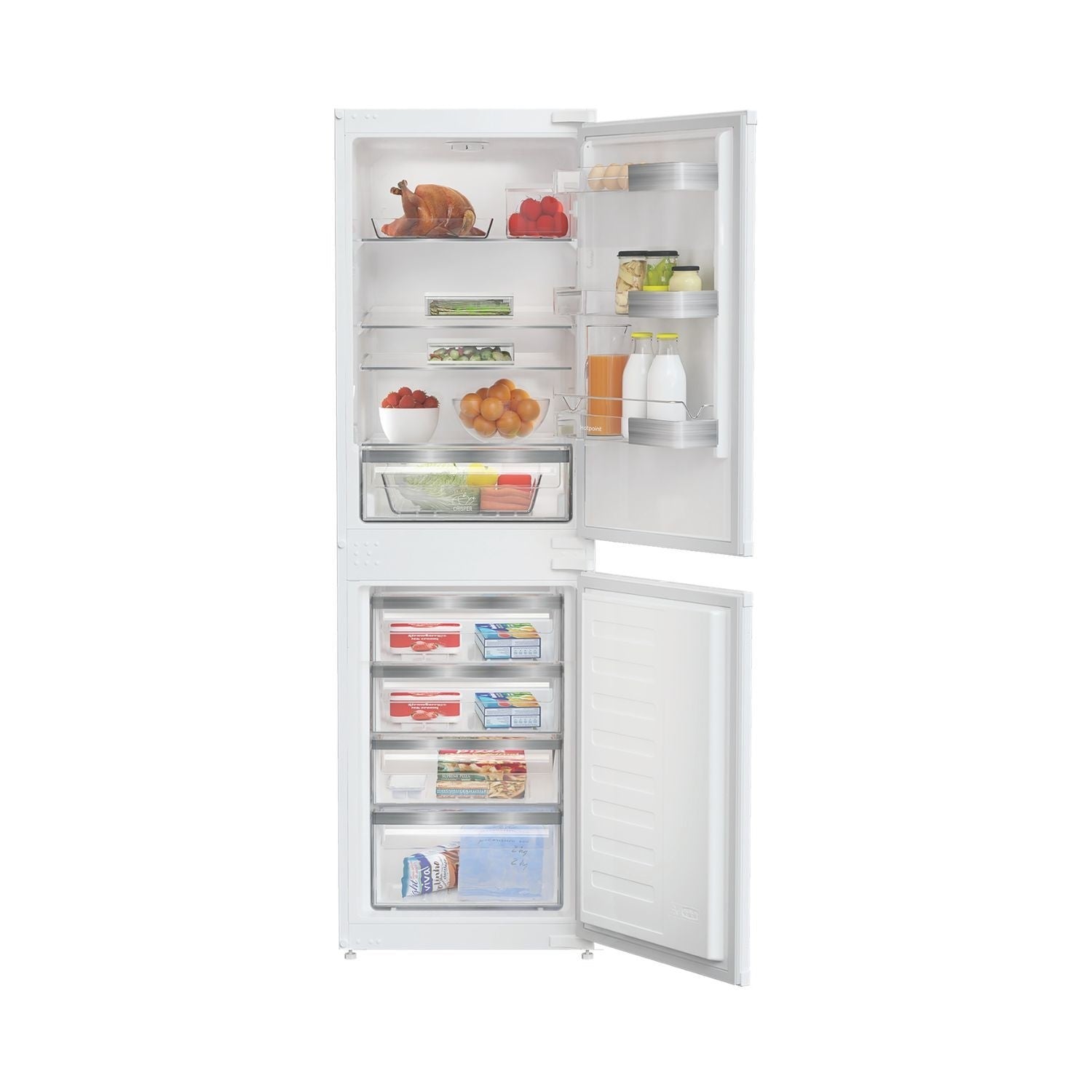 Hotpoint HPKH1262B4UK Dual No Frost Integrated Fridge Freezer