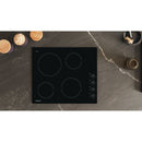 Hotpoint HR620RH 60cm 4 Zone Control Electric Ceramic Hob Black