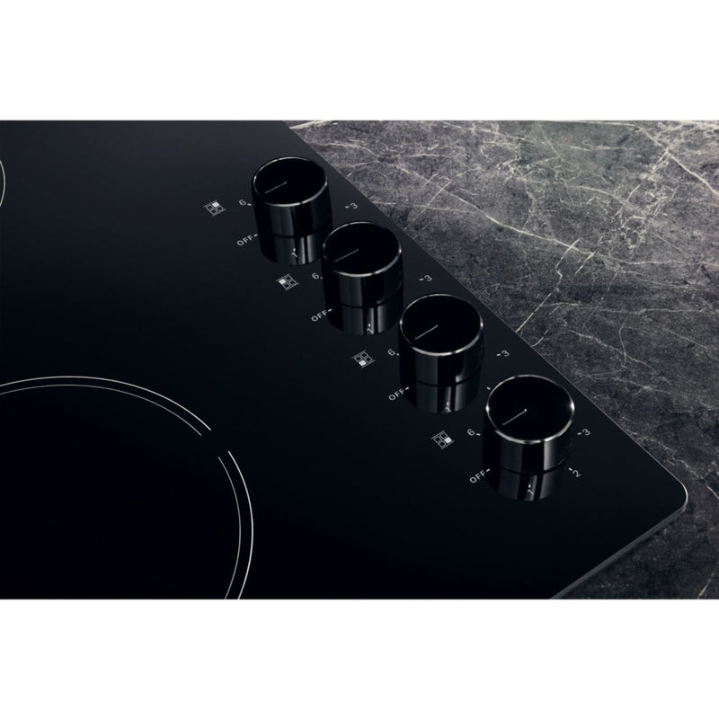 Hotpoint HR620RH 60cm 4 Zone Control Electric Ceramic Hob Black