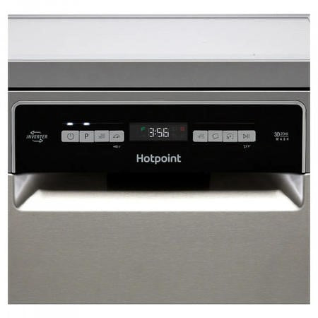 Hotpoint HSFO3T223WXUKN Freestanding Slimline Dishwasher 10 Place Setting Stainless Steel
