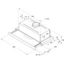 Hotpoint HSFX 60cm Telescopic Chimney Hood