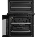 Hotpoint HTE5VCB Freestanding Electric Twin Cooker with Ceramic Hob Black