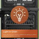 Hotpoint HTE6VDCB1 60cm Electric Twin Cooker with Multiflow Black