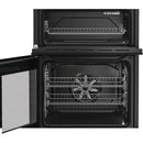 Hotpoint HTE6VDCB1 60cm Electric Twin Cooker with Multiflow Black