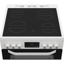 Hotpoint HTE6VDCW 60cm Electric Twin Cooker with Multiflow White