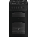 Hotpoint HTG5GCB Freestanding Gas Twin Cooker with Separate Grill Black